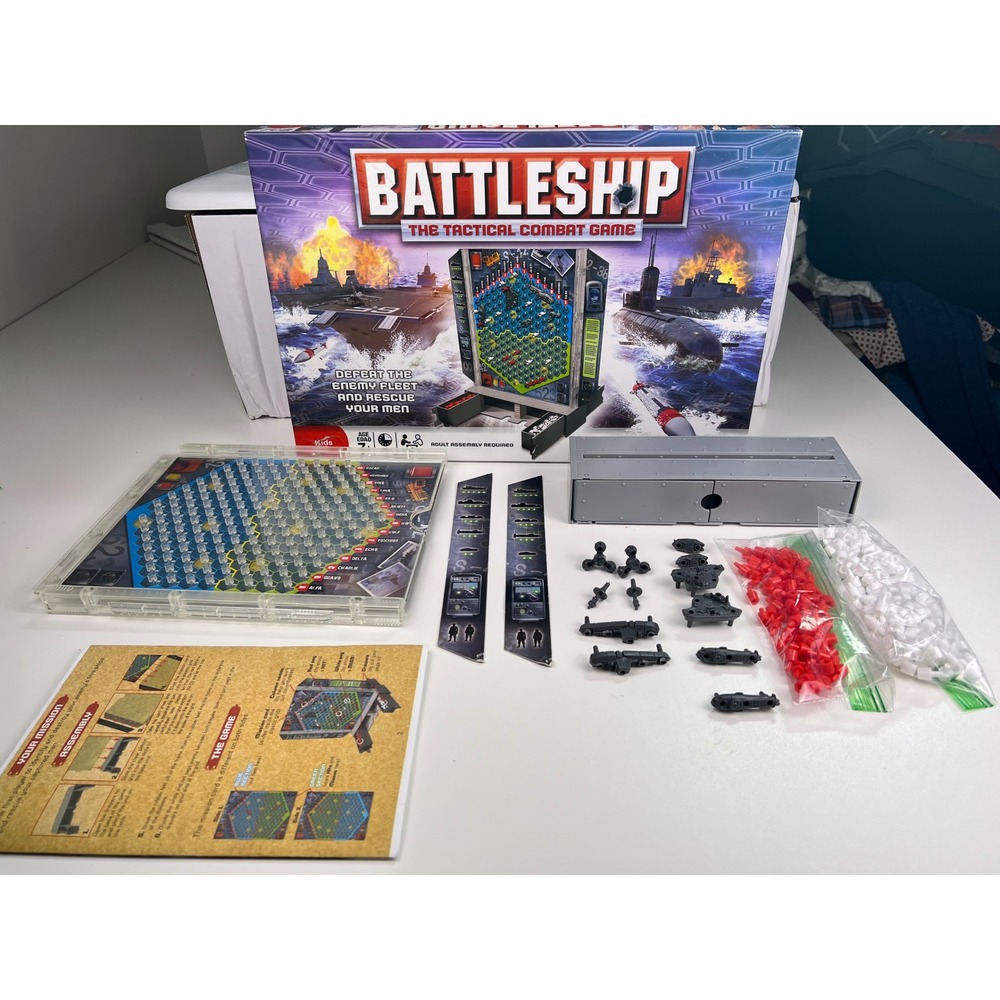 Battleship The Tactical Combat Game‎ MB Games Hasbro Board Game 2008
Complete